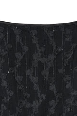 ローズスカート (black)