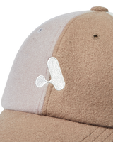 25FW WOOL BLEND MULTI COLOR SCHEME BALL CAP BEIGE