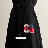 Oz American flag No. 80 ping-pong string line wide pants