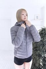 Duck-Down Light Hooded Slim Lightweight Padded (2colors)