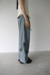 ナイロンラッフルパンツ (GREY)