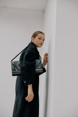GATHERED BAG BLACK