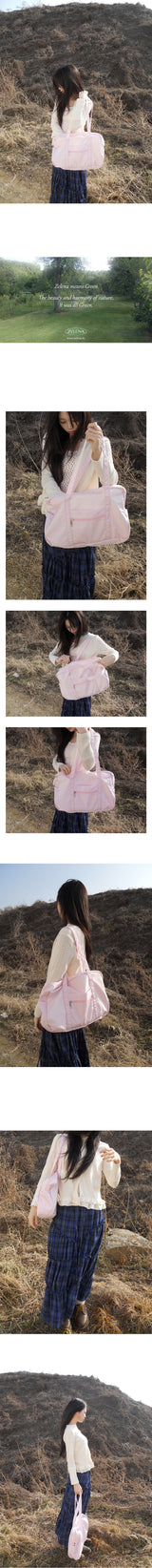 pink boston bag