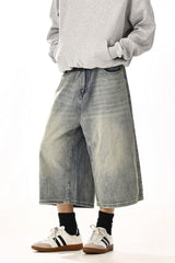 Vintage Washed Cropped Shorts