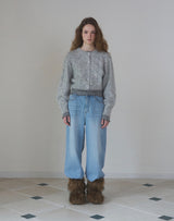 Love Cable Cardigan [gray]