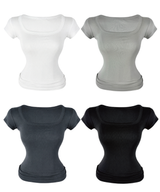 Basic Slim Square Tee (4color)