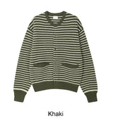 Laber Waffle Stripe Cardigan