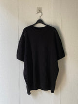 Mesh Round Short Sleeve Knit 3C