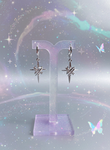 [SNSD Taeyeon Piercing] Love Planet Huggies Piercing - Silver Color