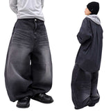 リアルビッグバルーンスナップデニムパンツ