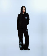 STARDUST FLARE SWEAT PANTS (BLACK)