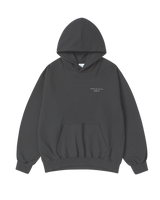 25FW BASIC LOGO NAPPING HOODIE CHARCOAL