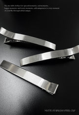 matte stainless steel clip