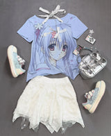 [Hashtag DDD] sakura girl t-shirt
