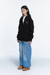 26FW★ Line Work Embroidered Hood Zip-Up