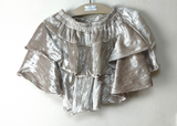 (SUPER CUTE/BUILT-IN SHORTS/ELASTIC WAIST♥) 2 COLORS ベルベットカンカンフレアストレッチミニスカート