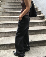 アイレットデニムパンツ