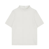 バックジッパーリンクルT　アイボリー