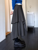 DIAGONAL WRAP SKIRT