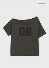 [MADE] Freepi Boatneck Printed Short Sleeve T-shirt