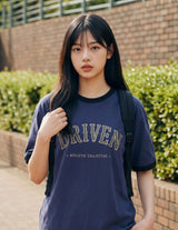 26SS★ ドリブンカレッジリンガーTシャツ