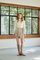 CLASSIC WOOL TURTLENECK TOP / IVORY