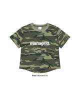 CAMO PATTERN BASIC LOGO CROP TEE_GREEN