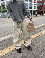 No.1401 layered pocket cotton PT (4color)