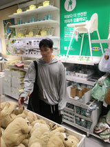 No.1367 sting simple hood T (3color)