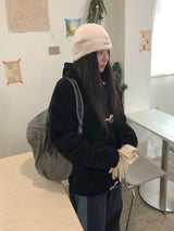 ビームキャッツダッフルコーデュロイ裏起毛フードジャケット