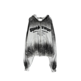 dirty two-way open hoodie