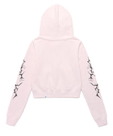 W STEM ZIP UP HOODIE PINK(CV2FSFM402A)