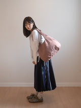 Check Padded Hobo Bag - Red