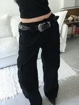 button cargo pants