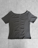 ミルキーカーブ ボートネックショートスリーブTシャツ