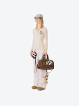 13DE MARZO Pilot Bear Travel Bag Smal Brown