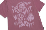 ウェーブ レタリング ピグメント オーバーフィット Tシャツ / Wave Lettering Pigment Oversized Fit T-shirt