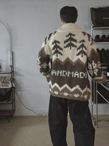 [Handmade] Nordic Toggle Knit Cardigan