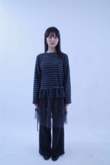 Shirring Dangara Frill T-shirt (2color)