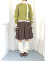 ベロニベーシックベルプリーツスカート
