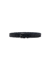 Cut-Off Full Grain Leather Belt (Black)