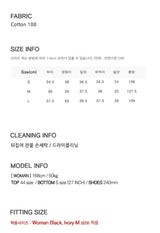 Button cotton wide pants(4color)