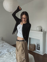 Poning Layered Double Cardigan
