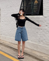 Nuffen denim short pants