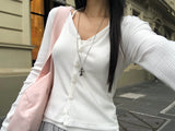 [ORIGINAL] Illy Ribbed V-Neck Cardigan
