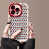 Checkered Love Premium Puff Case Suitable for iPhone 15