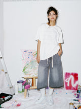 BUTTON TEE IVORY