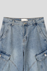 Glide Wide Cargo Denim (3color) (No.1007)