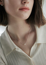 [925 silver] Un.silver.129 / ボンディールネックレス (silver/ball)