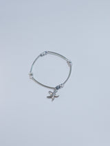 All Surgical Steel Starfish Gemstone Bracelet